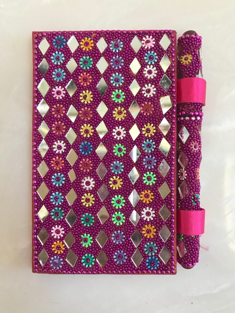 Lamansh corporate gifts LAMANSH® Pack of 10 Rajasthani Handicraft Lac Diary with Pen for corporate gifting 🎁