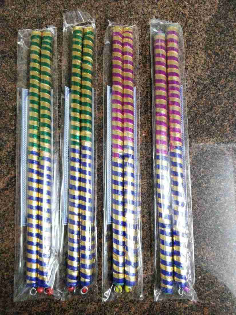 LAMANSH Dandiya Sticks LAMANSH® Pack of 5 pair Ajmeri Dandiya Sticks💃🥢For Garba