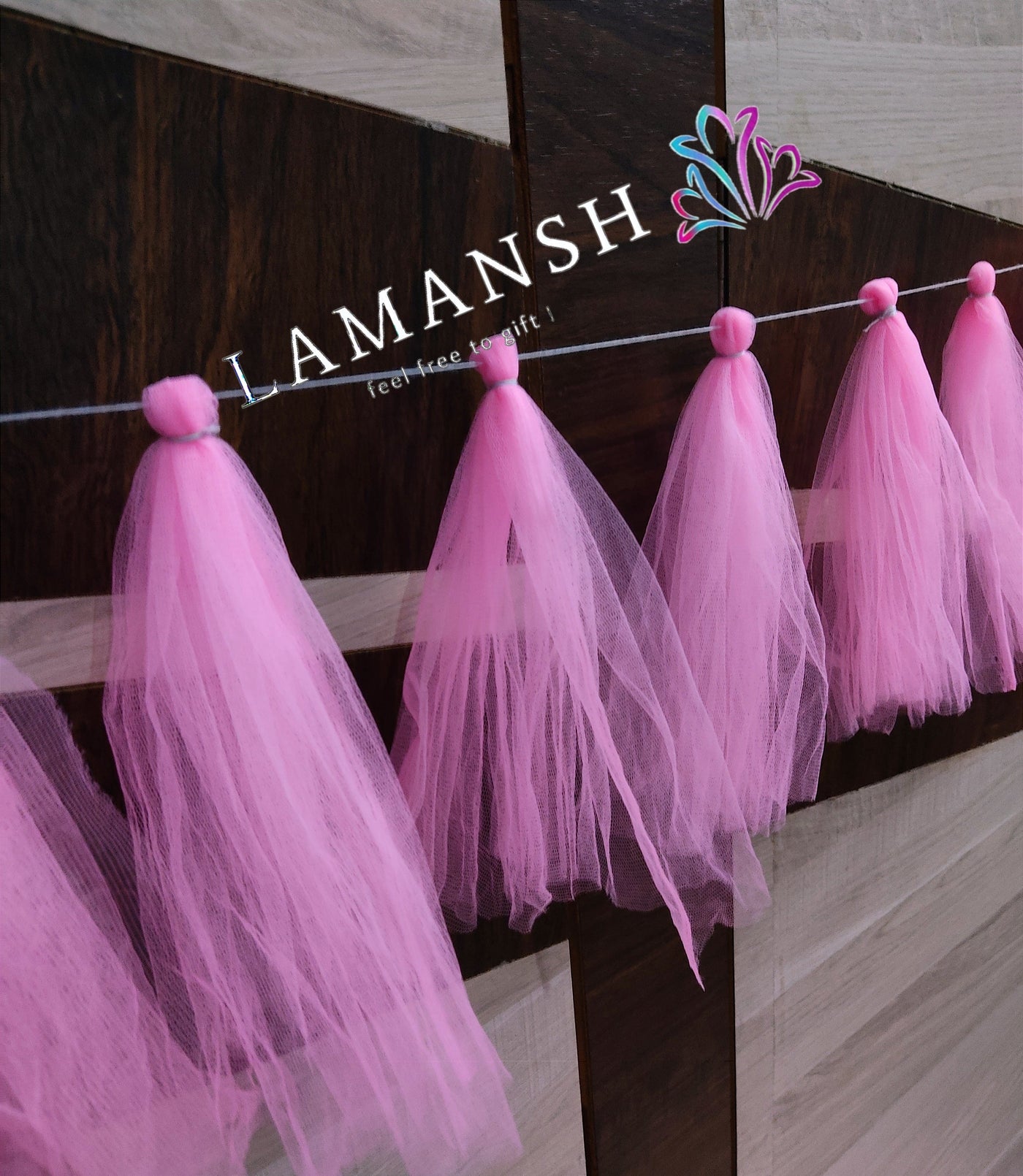 Lamansh Decorative hanging LAMANSH Pack of 1 Horizontal 4 ft length Net Hangings for indian weddings decoration