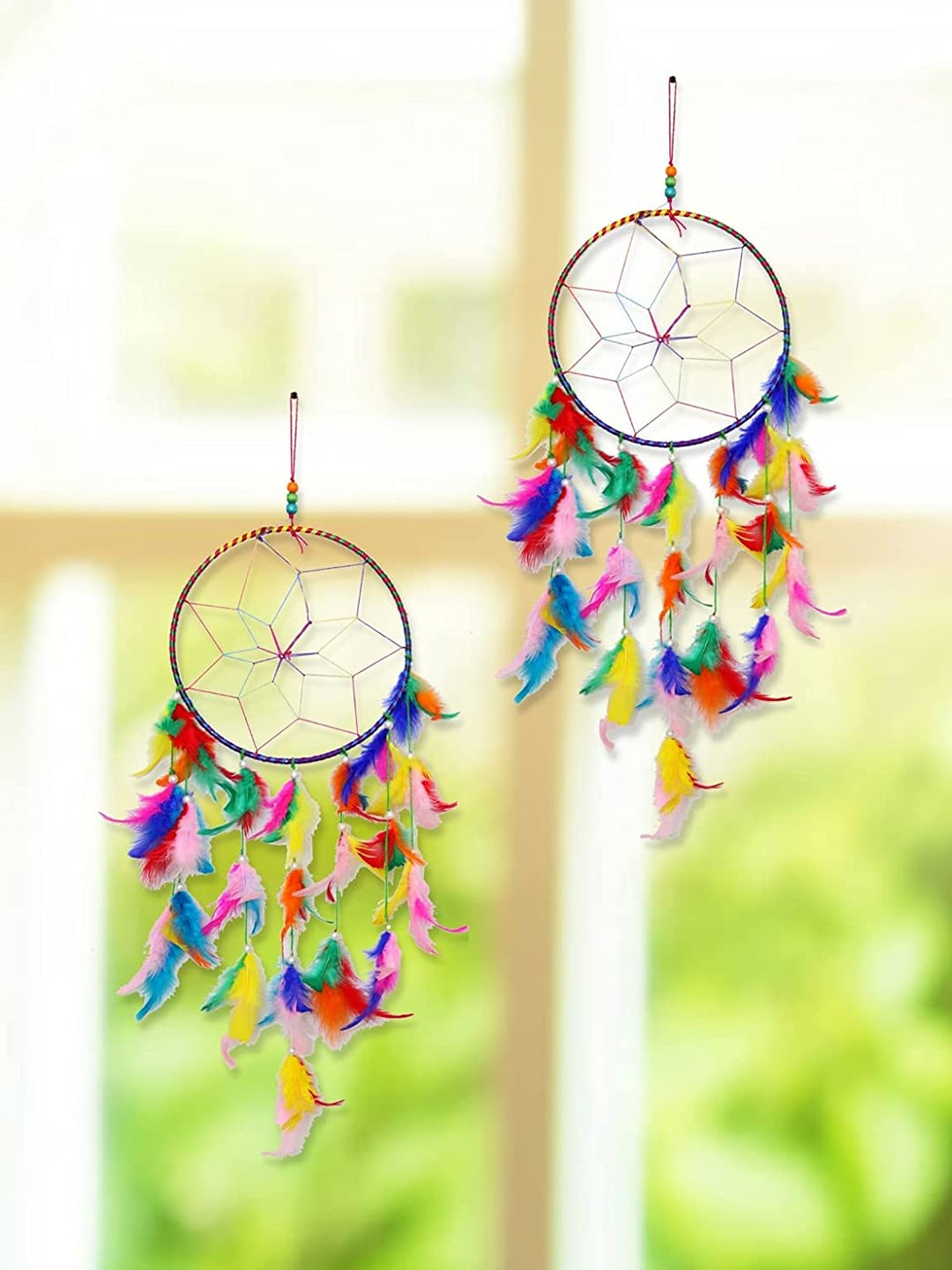 LAMANSH® Handmade Pack of 2 Dream Catchers Wall & Door Hanging for