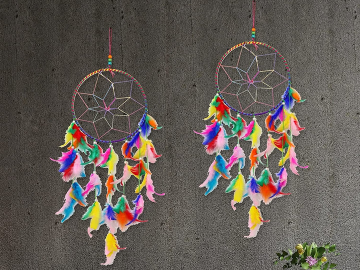 LAMANSH® Handmade Pack of 2 Dream Catchers Wall & Door Hanging for