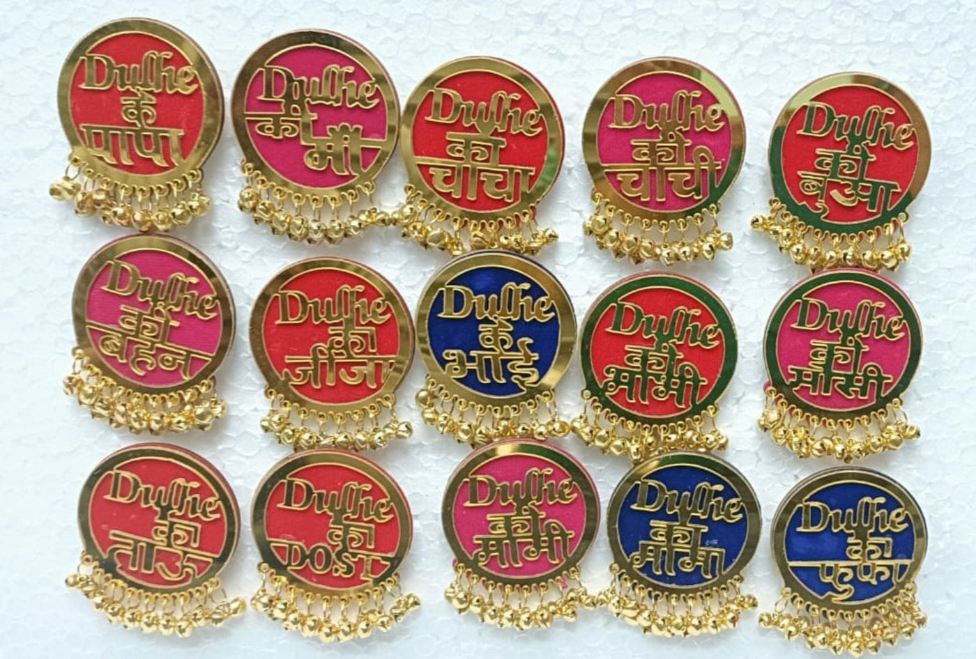 LAMANSH Set of 100 Groom Side LADKEWALE Brooches Dulhe ke