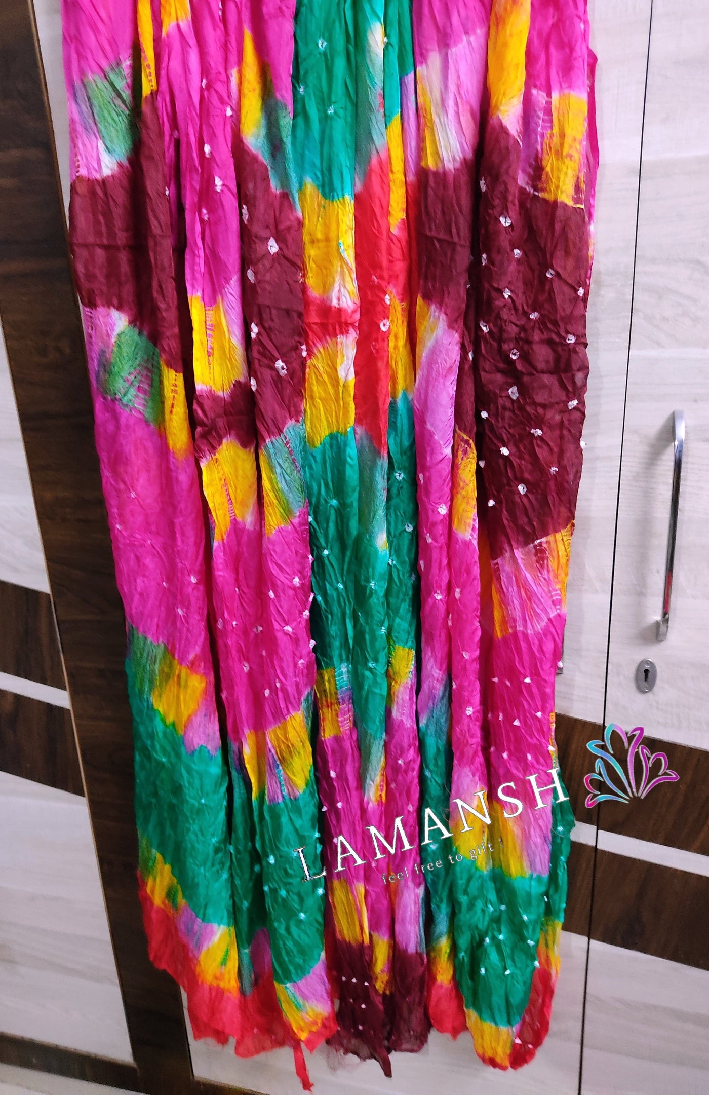 Lamansh dupatta LAMANSH® Silk Nazneen Pachrangi Printed Dupatta's (2 metre) in Assorted colors / Return Gifts 🎁 & Favors for bridesmaids or ladies guests in Wedding , or Pooja ceremony