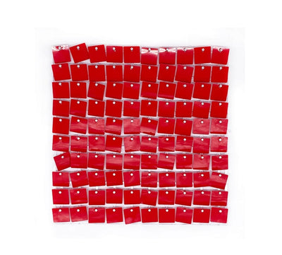 LAMANSH event decor Red LAMANSH Pack of 16 Sheets Decorative Wall Panels, Red Sequin Panels, Backdrop Sequin Wall for Event Decor Wedding Anniversary Birthday Party Decorations