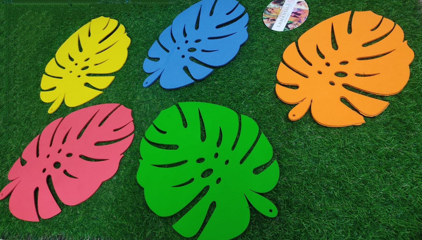 Lamansh Event decoration leaves LAMANSH® (12 inch) 100 pcs Foam Leaf Leaves For Event Decoration / Latest Product for backdrop decoration in Marriage Halls / Banquets & Birthday Anniversary Parties