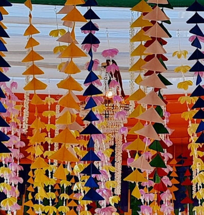 Lamansh felt fabric hanging LAMANSH® ( Pack of 100 line Hangings ) 4 ft Decorative Felt Fabric Hanging for Wedding Backdrops | 10+ color choices available 🔥