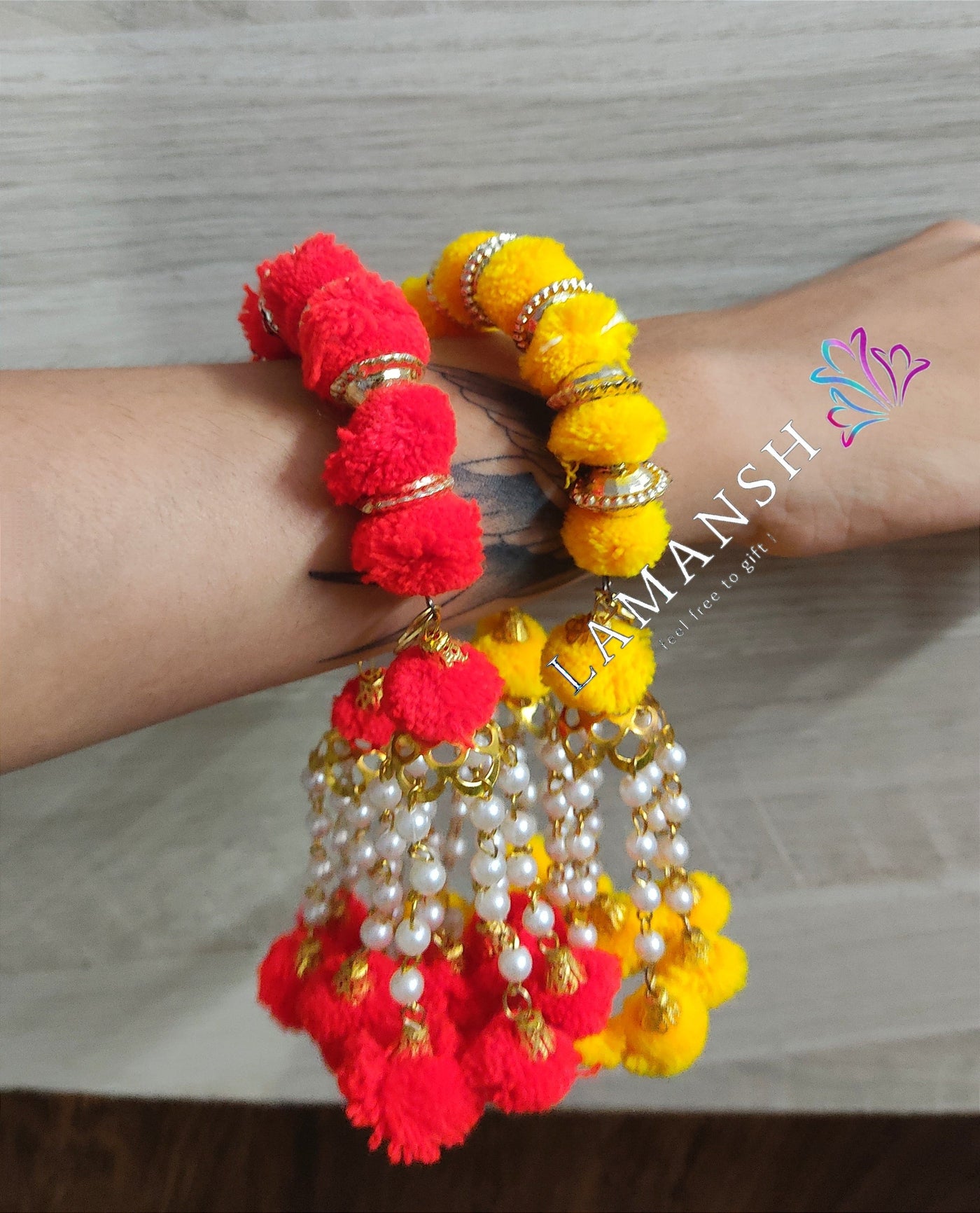 Rainbow Pom Pom Clown Kandi Beaded Bracelet Set Clowncore Accessories  Jewelry - Etsy