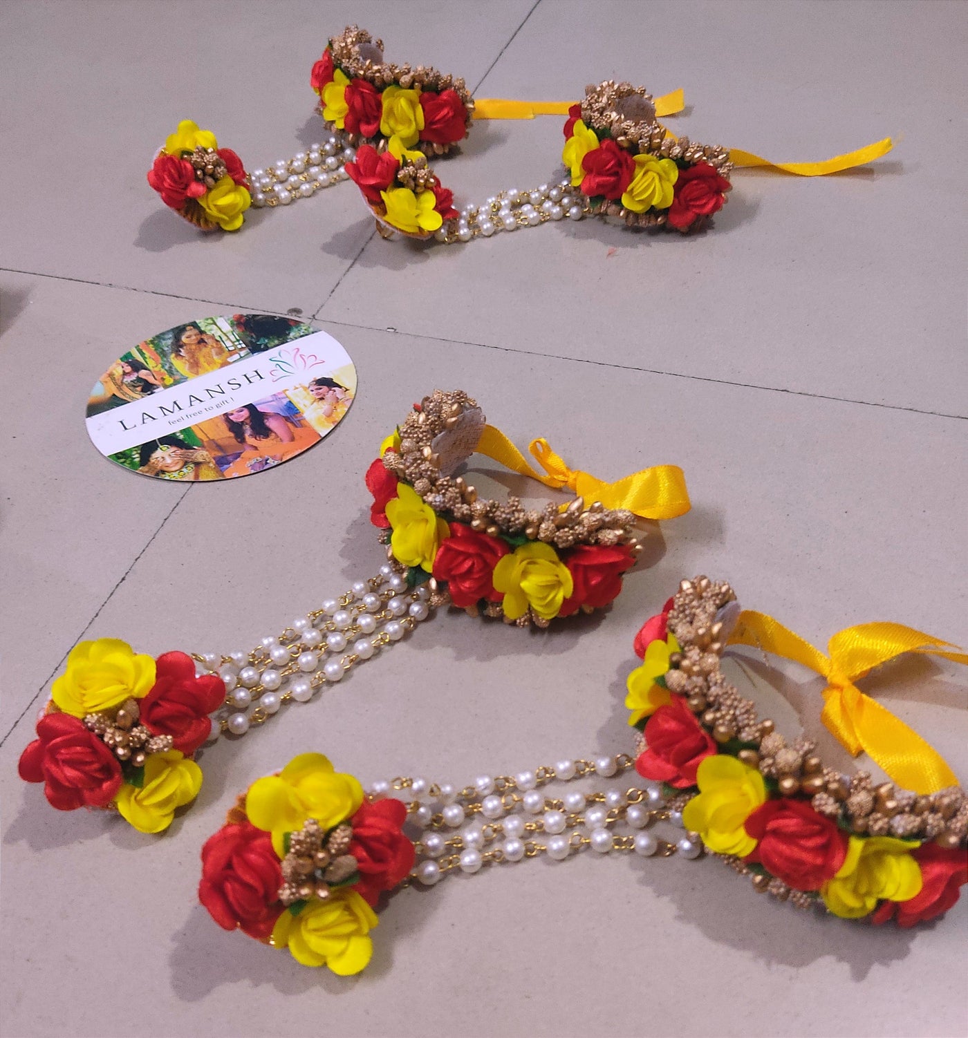 Artificial Flowers Bracelets | Bridesmaids Wedding Bracelet - Elegant Red  Wrist - Aliexpress