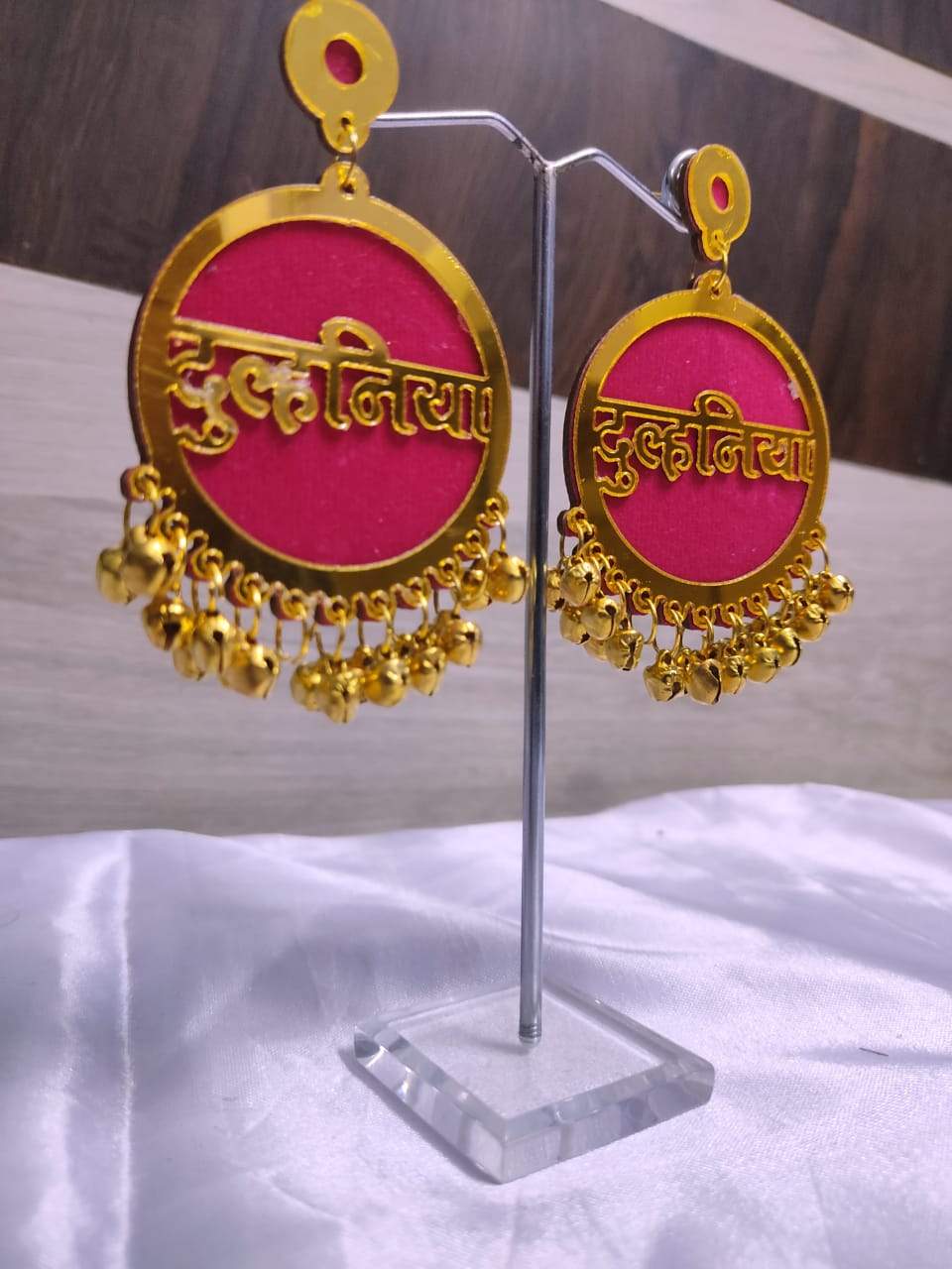 Earrings set with ghungroo for Girl , Women for Wedding & haldi function 