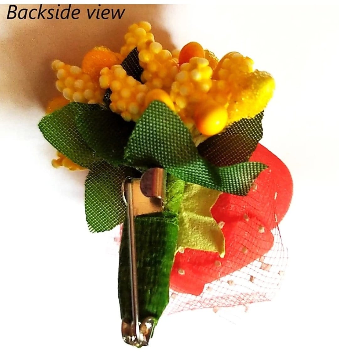 LAMANSH Floral 🌺 Giveaways Multicolor / Set of 20 Broaches LAMANSH® Artificial Flower Broaches Brooch / Bridesmaid Giveaways ( Set of 20 ) set