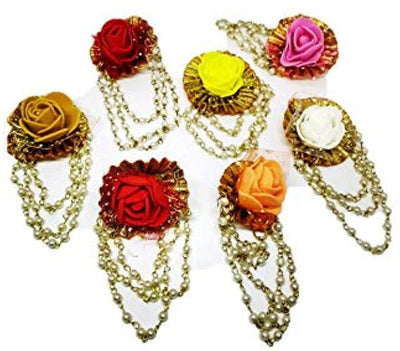 LAMANSH Floral 🌺 Giveaways Multicolor / Set of 20 Broaches LAMANSH® Artificial Flower Brooches  / Bridesmaid Giveaways ( Set of 20 ) set