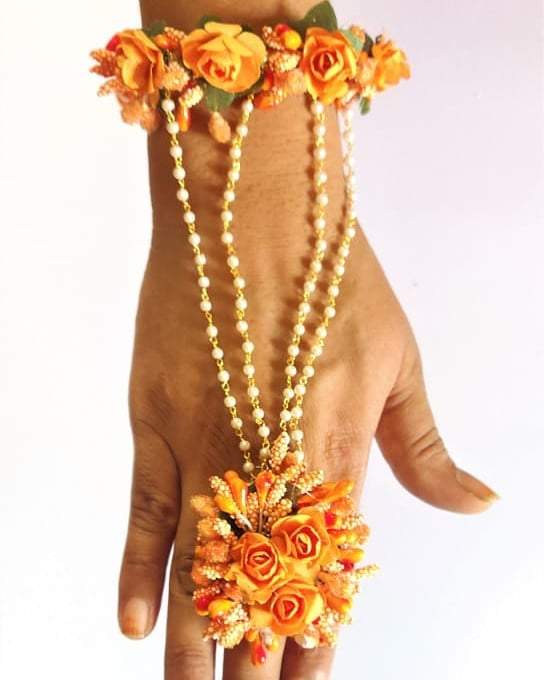 Flower Jewellery set / Haldi Jewellery set 