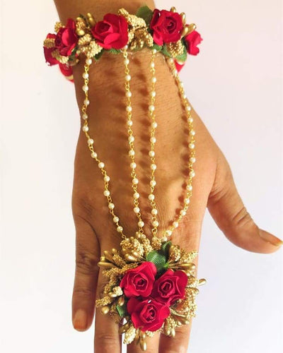 Flower Bracelet set / haldi Jewellery