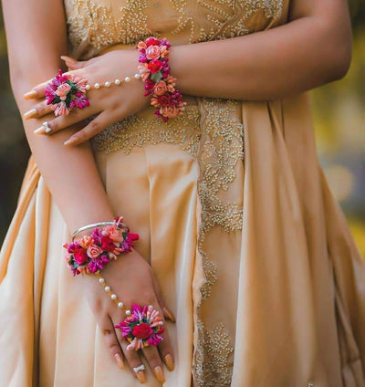 Rose Gold Flower Chain Bracelet | Classy Women Collection