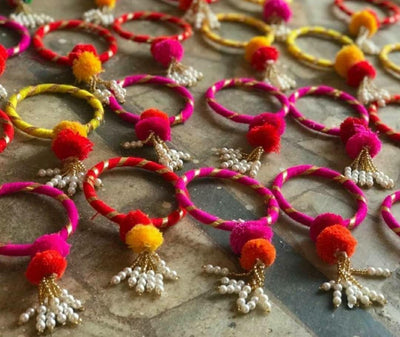 Floral bangles for giveaways