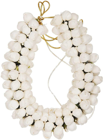 LAMANSH Flower Gajra White / Standard / 1 LAMANSH® Mogra Flower Hair Accessories, White / Flower Bun Juda Accessories
