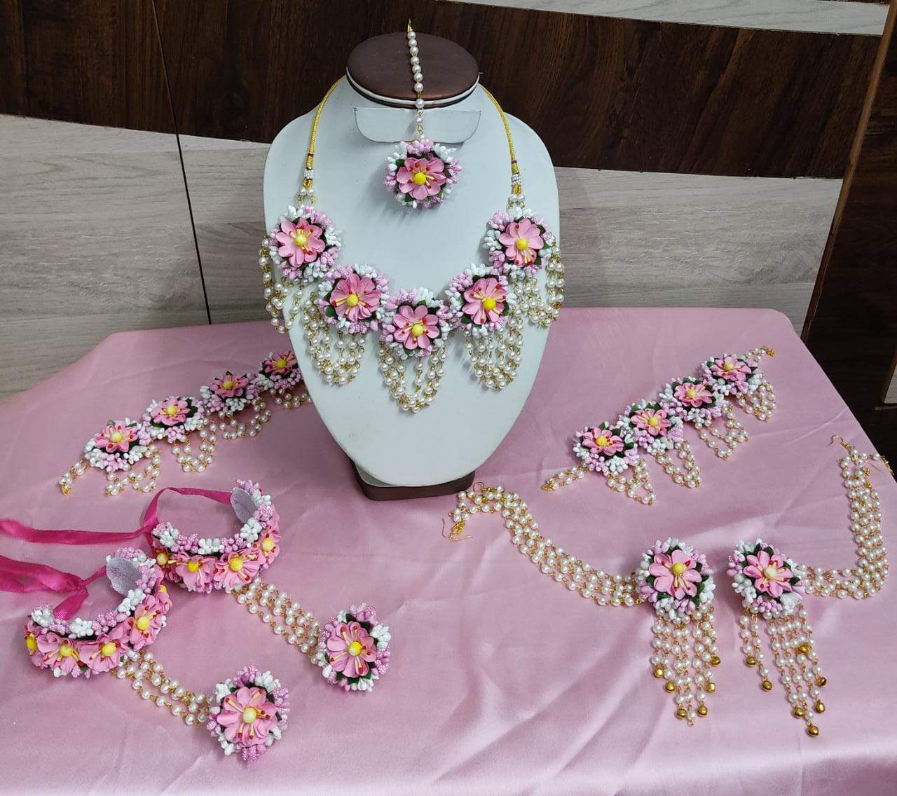 Flower jewellery set-Lamansh / Anklet Set 