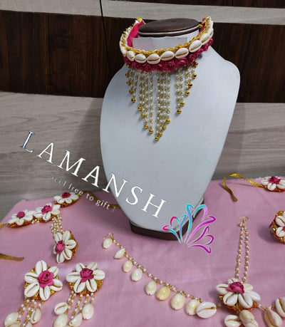 LAMANSH Flower Jewellery Pink / Standard / Shells 🐚 Style Lamansh® Shell 🐚 Collection Floral Jewellery Set 🌺 / Artificial Flower Set