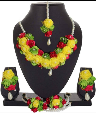 Floral jewellery for haldi