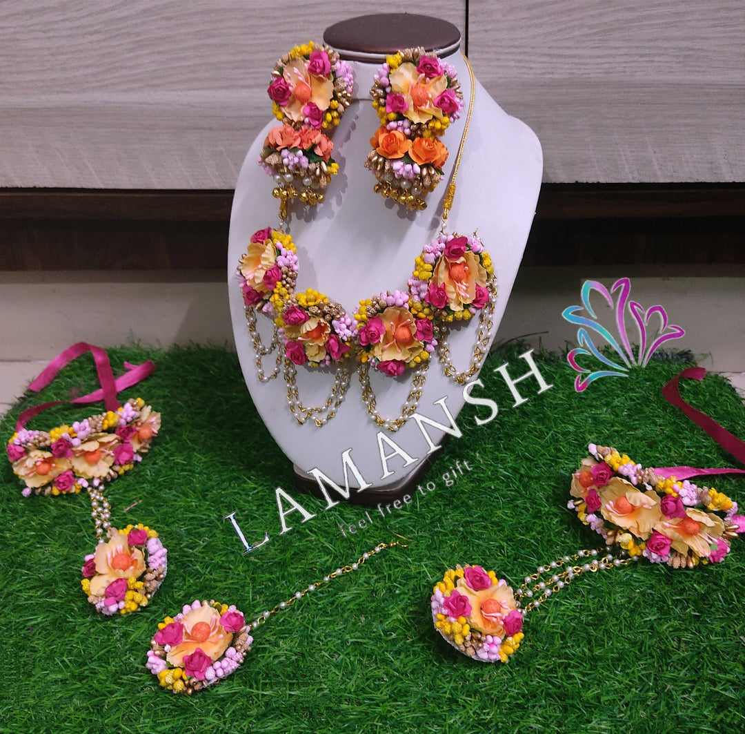 Artificial Flower Jewelry Buy Haldi Jewellery Online LAMANSH