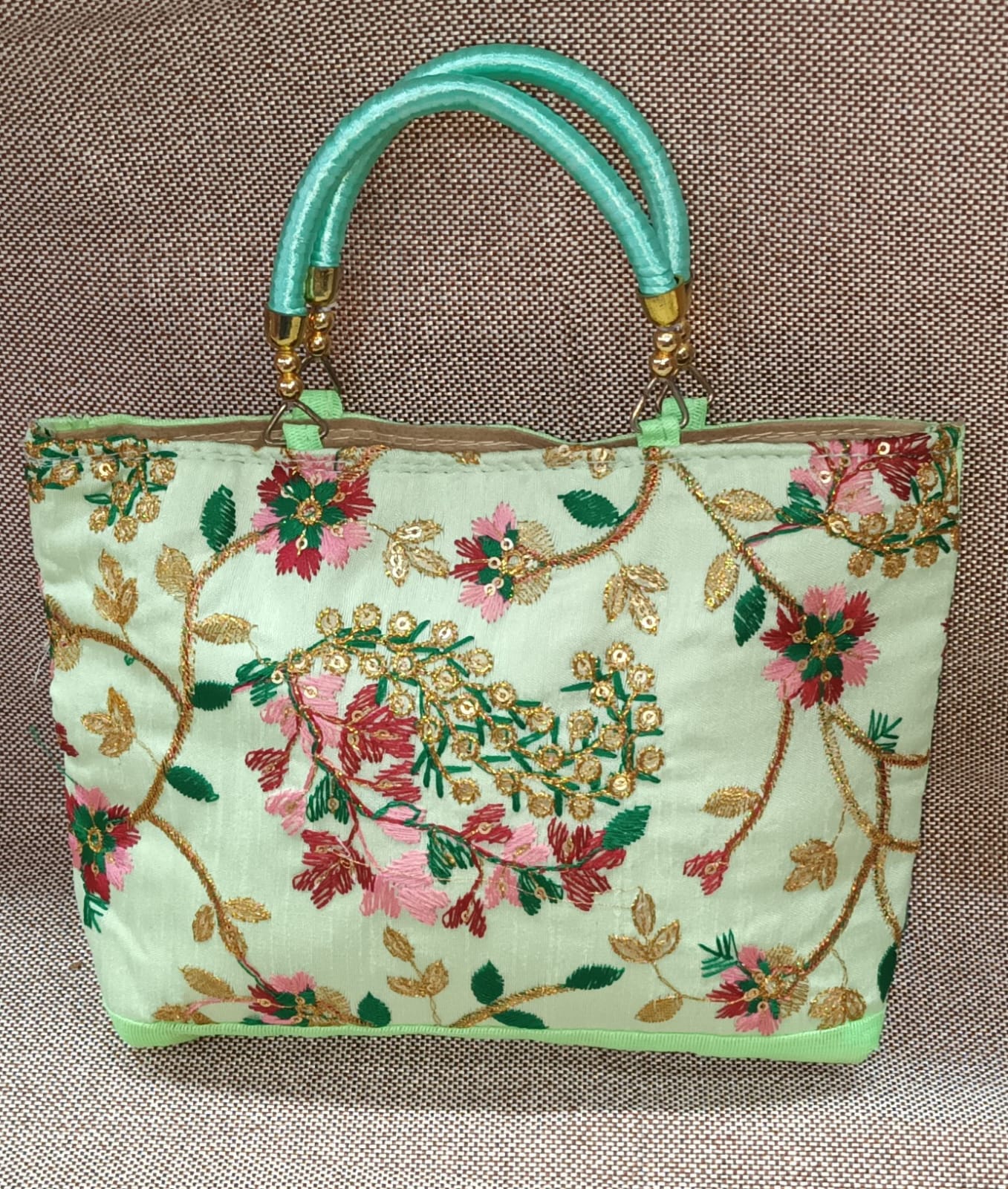 Buy CIGATI Floral Print Designer Ladies Purse Sling Bag Handbag with Men's  Wallet Combo For Women Purse (Sea Green) at Amazon.in