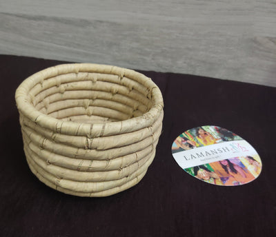 LAMANSH Gift Baskets 💛 LAMANSH® woven Native seagrass basket / miniature woven basket folk art seagrass mini basket for Gifting 🎁