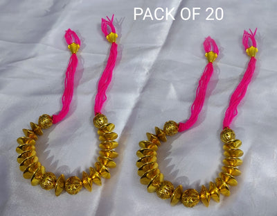 LAMANSH ® Gold,pink / Free Size / 20 pc LAMANSH® Pack of 20 Sangeet Mehndi Indian Wedding Bracelets Assorted colours Mehendi / Punjabi Wedding Mehndi Favors Gifts