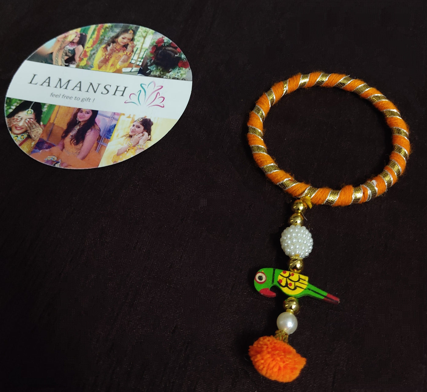 LAMANSH Gota chudi bangles Assorted Mix colors / 50 Gota Bangles LAMANSH® (Set of 50 pcs , Size : 2-6 ) Floral 🌸 Gota Bangles set for wedding Favors / Haldi Mehendi Favors for Bridesmaid