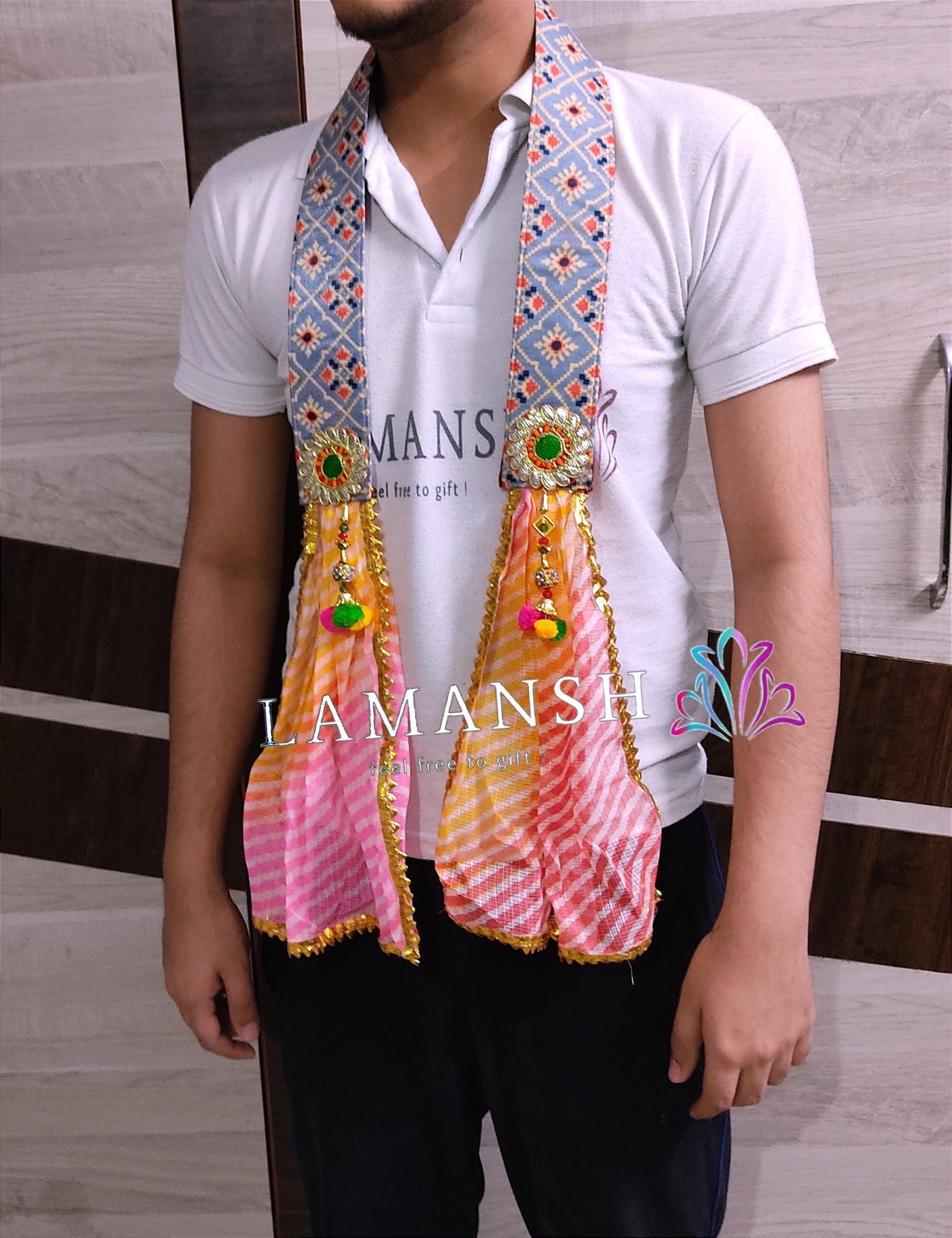 lamansh guests welcome stoles assorted colours fabric 20 lamansh 20 pc barati guests swagat stoles dupatta fabric mala s for wedding ceremony stoles for greeting guests best for hotel 2a75bcb1 5972 494e 89f4