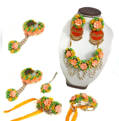 Flower Jewellery Set With bracelet set 