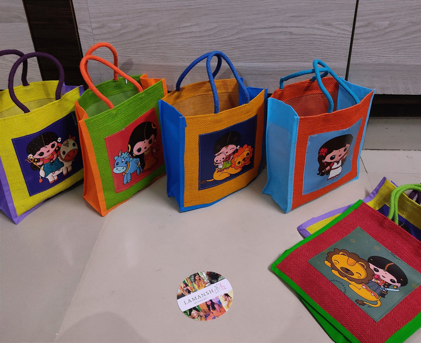 Made in India Peppa Pig Theme Paper Bags for Return Gifts