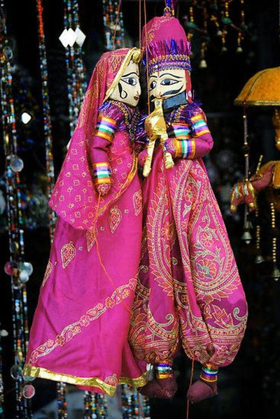 LAMANSH ® Kathputi/Puppet LAMANSH 50 Pairs Traditional Indian puppets kathputli
