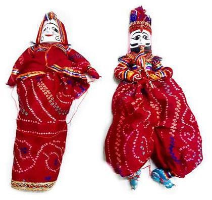 LAMANSH Kathputi/Puppet Multicolor / Wood / 5 Pair ( 5 Male & 5 Female ) Lamansh® Pack of 5 Pair Rajasthani Handcrafted Handmade Kathputi/Puppet for Home Décor / Wood Folk Puppets, Standard, 5 Male and 5 Female Puppet