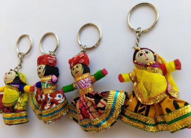 Lamansh keychains for corporate gift Assorted colors / Pack of 300 pairs Pack of 300 pairs Rajasthani Key Chain at just Rs 35 per pair , Puppet Keychain, Puppets Decor, Diwali Gift,Home Decorative, Birthday Gift, Valentine Gift, Gift for Her, Keychain Men