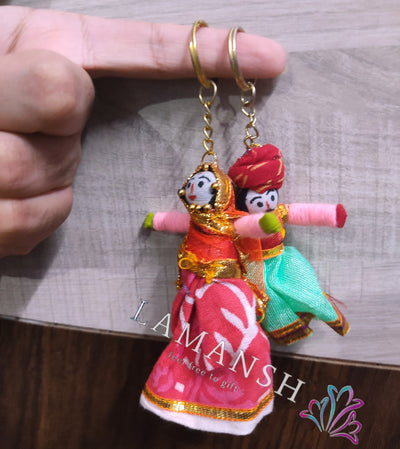Lamansh keychains for corporate gift LAMANSH® Rajasthani Key Chain, Puppet Keychain, Puppets Decor, Diwali Gift,Home Decorative, Birthday Gift, Valentine Gift, Gift for Her, Keychain Men