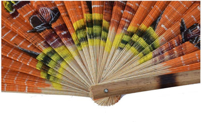 Lamansh LAMANSH® ( 5.5 Feet width ) Decorative Bamboo Foldable Hand fans for Wall & Event decoration