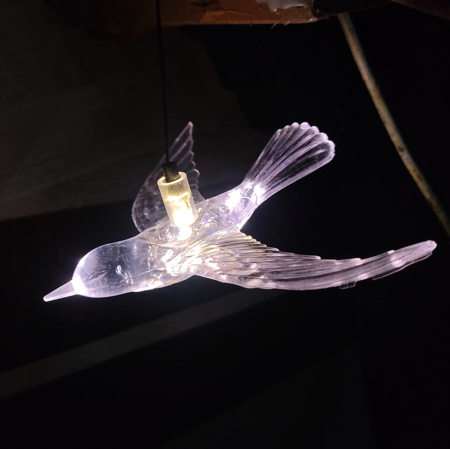 LED Hanging Acrylic Bird String for Wedding Decoration / Electric Crys ...