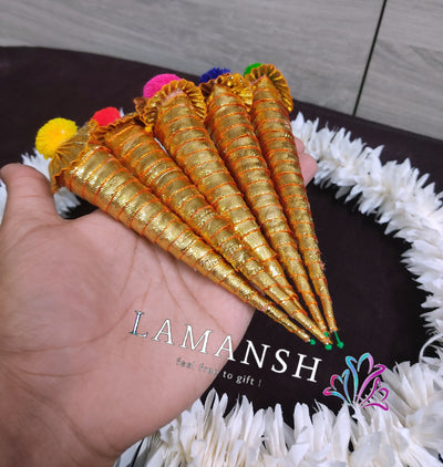 Lamansh mehendi cones LAMANSH® 12 Pcs Mehendi Cones for Hand Natural Mehndi Cones for Hand Designing Reddish Brown Color Long Lasting Mehandi Pack of 12