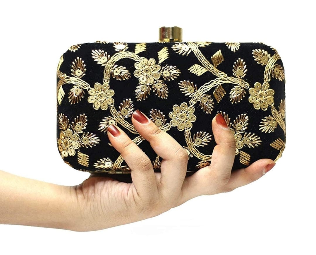 LAMANSH metal purse clutch LAMANSH Sequin Metal Hand Clutches for women / Stylish purse for parties 🎉 & wedding ceremony