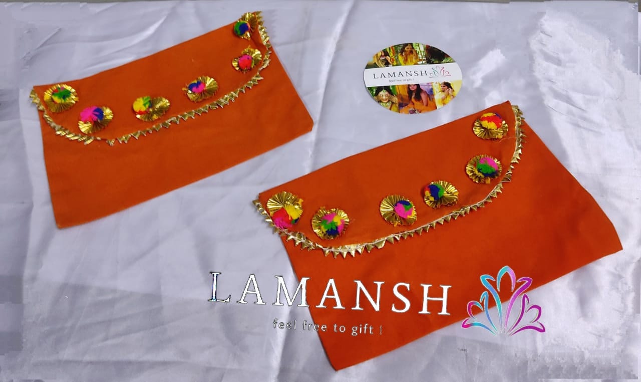 LAMANSH Multi Envelope Lamansh® (Pack of 10) 10*7 inch Loose Fabric shagun Clutches / Shagun Envelopes Assorted Colors / for Giveaways Lifafa Envelopes On Weddings,  Festivals, Family functions