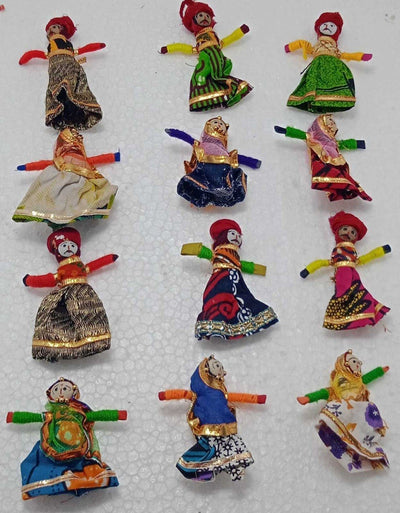 Lamansh Multicolor / 50 Male - 50 Female / 8.5 cm x 6.5 cm LAMANSH® Pack of 100 Handmade Recycled Material Figurines Raja-Rani (Male-Female) Puppets set