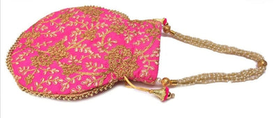 LAMANSH Multicolor / Fabric, Beads / Standard LAMANSH® Pack Of 100 Indian Handmade Women's Embroidered Clutch Purse Potli Bag Pouch Drawstring Bag Wedding Favor Return Gift For Guests Free Ship