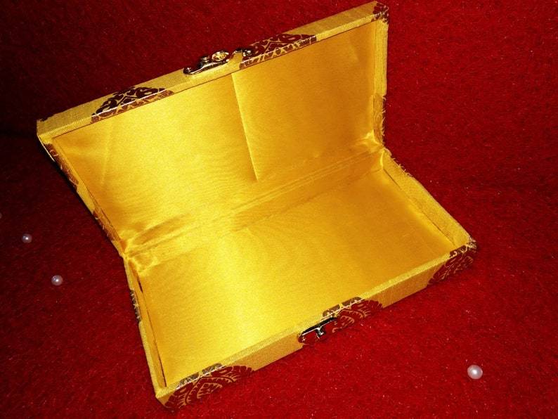 Devasadi Box LAMANSH® Gaddi box Brocade Silk Gift Box-Diwali Wedding Favor-Jewelry ...