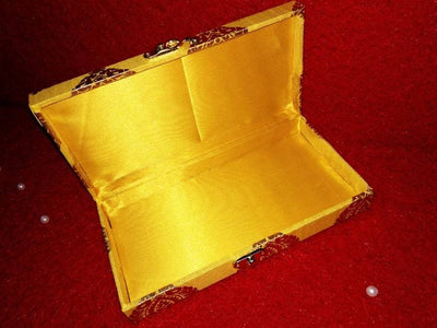 LAMANSH Multicolor / Fabric , Wooden / Standard LAMANSH® pack of 25 Gaddi box Brocade Silk Gift Box-Diwali Wedding Favor-Jewelry Box-Hindu Wedding-Bollywood party-Punjabi Wedding-Puja Favor