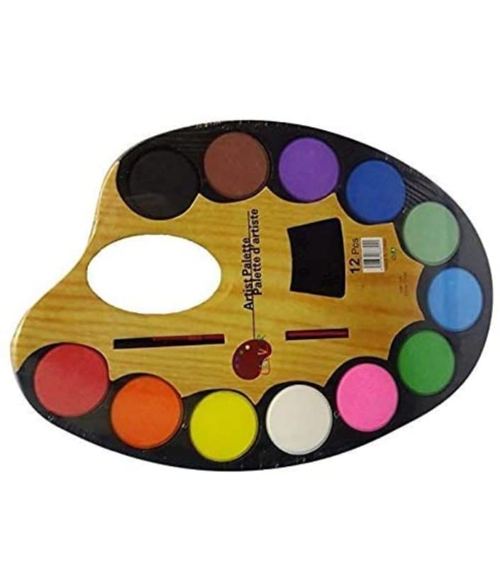 LAMANSH ® Multicolour / Plastic LAMANSH (Set of 10) Water Color + Artist Paint Brush Birthday Return Gift for Kids of All Age Group at Bulk-Multicolour