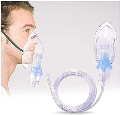 Lamansh Nebulizer White / Plastic / Standard LAMANSH® Nebulizer Kit Mask Oxygen Concentration with Adjustable Oxygen Concentration - Adult 