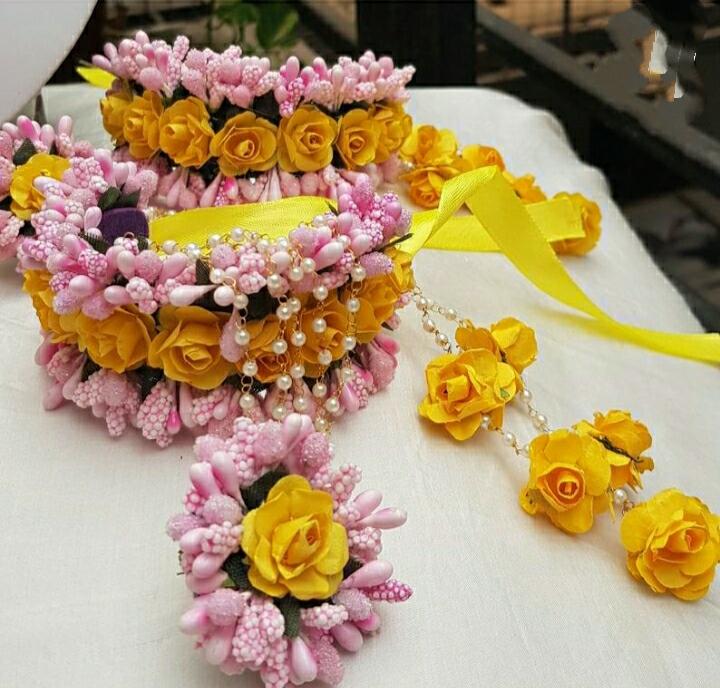 Lamansh Bridal Floral Jewellery set - Lamansh