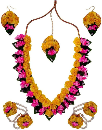 Lamansh Artificial Flower Jewellery Set - Lamansh