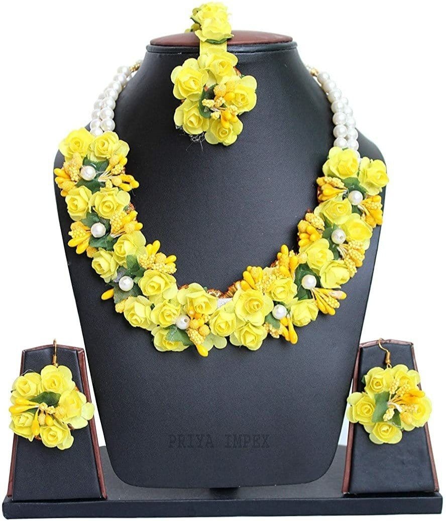 Lamansh Artificial Floral Jewellery Set - Lamansh