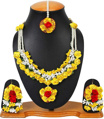 Lamansh Artificial Floral Jewellery Set - Lamansh